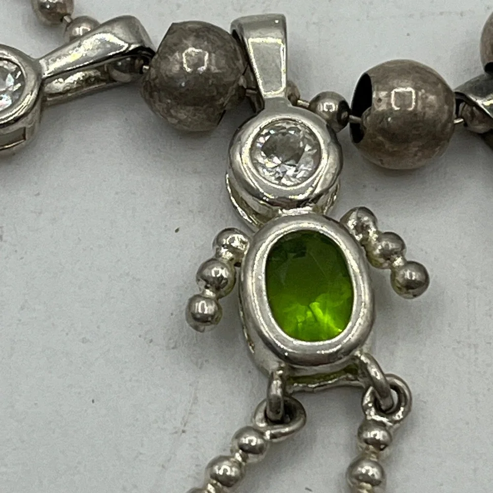 Silver 925 Ball Bead Chain Birthstone Kids Charm‎ Pendants Aug Feb. Dec Necklace
